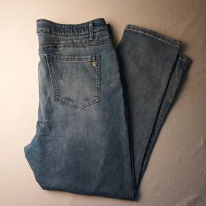 Democracy Jeans Size 16 "Ab" solution High Rise Tapered Leg Light Wash